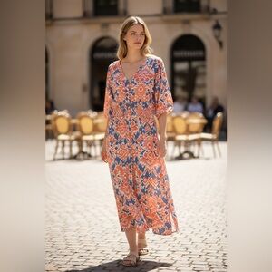 Walker & Wade Ikat Print Maxi Dress